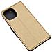 Maxy Custodia Book Orizzontale Silicone Case Per Apple Iphone 13 Mini Gold-black - Foto miniatura 3