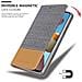 Custodia Compatibile Con Samsung Galaxy A21s In Grigio Chiaro Marrone - Coperchio Protettiva Con Chiusura Magnetica, Funzione Stand E Tasca Per Le Carte - Foto miniatura 7