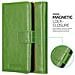Custodia Compatibile Con Asus Zenfone 4 Selfie Pro In Verde Erbe - Coperchio Protettiva Con Chiusura Magnetica, Funzione Stand E Tasca Per Le Carte - Foto miniatura 6