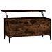 Tavolino Da Salotto Rovere Fumo 90x44,5x45 Cm Legno Multistrato - Foto miniatura 1
