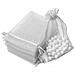 Sacchetti Regalo Piccoli Con Coulisse Organza Confezione Da 25 Pz. 7x9 Cm Grey - Foto miniatura 12