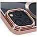 Cover Magsafe Per Iphone 15 Pro Silicone Bordo Cromato Rosa - Foto miniatura 3