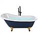Vasca Da Bagno Freestanding Cayman 170 X 76 Cm Blu - Foto miniatura 4
