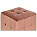 Pouf Wisconsin Velluto Rosa Pesca - Foto miniatura 3