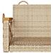 Panchina a Dondolo Beige 109x62x40 cm in Polyrattan - Foto miniatura 2