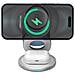 Stazione Di Ricarica Wireless Qi 3 / Magsafe 15w 3 Zone Pieghevole, Blanc / Gris - Foto miniatura 7