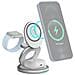 Stazione Di Ricarica Wireless Qi 3 / Magsafe 15w 3 Zone Pieghevole, Blanc / Gris - Foto miniatura 8