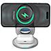 Stazione Di Ricarica Wireless Qi 3 / Magsafe 15w 3 Zone Pieghevole, Blanc / Gris - Foto miniatura 3