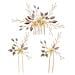Forcina Per Capelli In Oro Con Strass - Foto miniatura 1