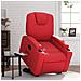 Poltrona Alzapersona Reclinabile Rosso In Similpelle - Foto miniatura 1