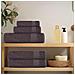 Asciugamani Sauna 2 Pz Antracite 80x200cm 360g/m 100% Cotone - Foto miniatura 3