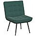 Sedia Relax 64x74x84 Cm Verde Scuro In Velluto - Foto miniatura 2