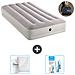 Set Materassino Gonfiabile - 191x99x30 Cm - Grigio - Include Accessori Coordinati Cb16 - Foto miniatura 1