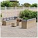 Set Divano da Giardino 11 Pezzi con Cuscini Rattan Sintetico Beige Acacia, Divano da Giardino per 2 Persone con Ripostiglio & Cuscini Rattan Sintetico Beige, Set da Pranzo da Giardino 3 Pezzi con Cuscini Rattan Sintetico Beige Acacia - Foto miniatura 3