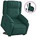 Poltrona Alzapersona Reclinabile Verde Scuro in Tessuto - Foto miniatura 1