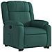 Poltrona Alzapersona Reclinabile Verde Scuro in Tessuto - Foto miniatura 4