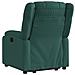 Poltrona Alzapersona Reclinabile Verde Scuro in Tessuto - Foto miniatura 5
