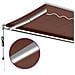 Tenda da Sole Retrattile Automatica con LED Marrone 600x350 cm - Foto miniatura 8