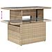 Set di divani da giardino  in 6 pezzi con cuscini in rattan poliestere beige, Divano da giardino per 2 persone  con cuscini in rattan poliestere beige - Foto miniatura 9