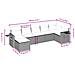 Set Divani da Giardino con Cuscini 7pz Nero Polyrattan - Foto miniatura 4
