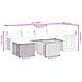 Set Divani da Giardino con Cuscini 7pz Nero Polyrattan - Foto miniatura 4