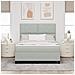 Letto a Rete con Materasso & Luce LED Grigio Chiaro 140x190 cm Velluto - Foto miniatura 5
