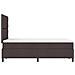 Letto con sommier e materasso marrone scuro 120x200 cm in tessuto - Foto miniatura 1