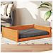 Cuccia Cani Marrone Cera 105,5x75,5x28 cm Legno Massello Pino - Foto miniatura 2