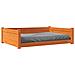 Cuccia Cani Marrone Cera 105,5x75,5x28 cm Legno Massello Pino - Foto miniatura 4