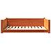 Cuccia Cani Marrone Cera 105,5x75,5x28 cm Legno Massello Pino - Foto miniatura 5