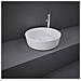 Lavabo Tondo Da Appoggio In Ceramica Bianco Matt Senza Foro Rubinetto - Feeling Rak Ceramics - Foto miniatura 1