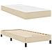 Letto a molle con materasso Crema 90 x 200 cm Tessuto - Foto miniatura 6