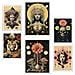 Set Di 6 Stampe Pittura Decorativa Collage Illustrazione Surreale In Mistico Esoterico Incorniciato Con Illustrazioni A3 & A4 Cornice Bianca - Foto miniatura 1