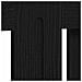 Copertura per radiatori Rovere Nero 152 x 19 x 81,5 cm - Foto miniatura 8