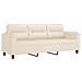 Set Divani 4 pz con Cuscini Beige in Tessuto Microfibra - Foto miniatura 5