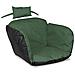 Cuscino da giardino impermeabile verde 112x113 cm per sedia sospesa - Foto miniatura 2