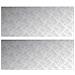 Dischi Quadrati 2 pcs Argento 100 x 40 cm Alluminio - Foto miniatura 1