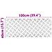 Dischi Quadrati 2 pcs Argento 100 x 40 cm Alluminio - Foto miniatura 7