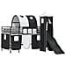 Struttura del letto loft per bambini Nero 99,5 x 200 cm Metallo - Foto miniatura 1