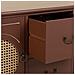 Credenza In Legno Marrone E Rattan 106x40x78h - Foto miniatura 7