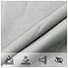 Vela Parasole Grigio Chiaro 4x2,5 m 100% Poliestere Oxford - Foto miniatura 8