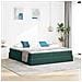 Letto con contenitore e materasso Verde Scuro 200 x 200 cm - Foto miniatura 2