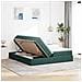 Letto con contenitore e materasso Verde Scuro 200 x 200 cm - Foto miniatura 4