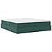 Letto con contenitore e materasso Verde Scuro 200 x 200 cm - Foto miniatura 5