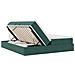 Letto con contenitore e materasso Verde Scuro 200 x 200 cm - Foto miniatura 7