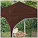 Tenda per feste a pop-up 194 x 194 x 245 cm Marrone - Foto miniatura 4