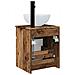 Mobile lavabo da parete Legno antico 39 x 41 x 64,5 cm - Foto miniatura 3