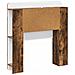 Testata del letto Rovere Fumo Legno ingegnerizzato - Foto miniatura 2