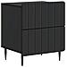 Armadio da Notte con cassetto 2 pcs Nero 43 x 34,5 x 49,5 cm - Foto miniatura 3