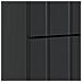 Armadio da Notte con cassetto 2 pcs Nero 43 x 34,5 x 49,5 cm - Foto miniatura 8